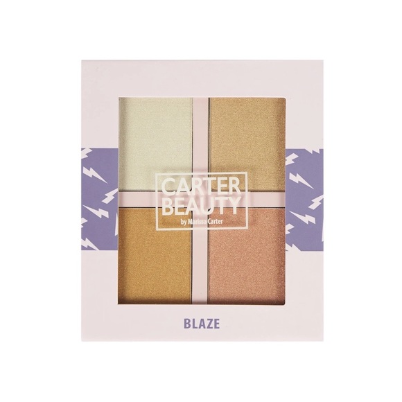 CARTER BEAUTY BLAZE MINI HIGHLIGHTER PALETTE - BRAND NEW/SEALED - Picture 2 of 3